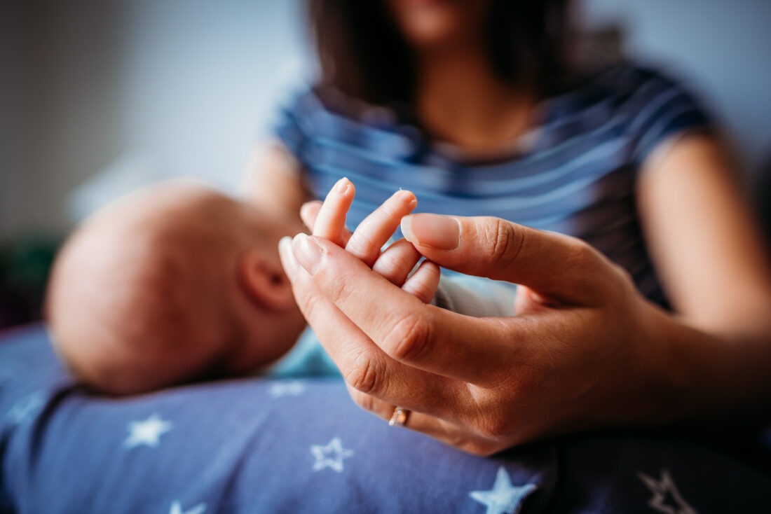 In-home newborn photo shoot